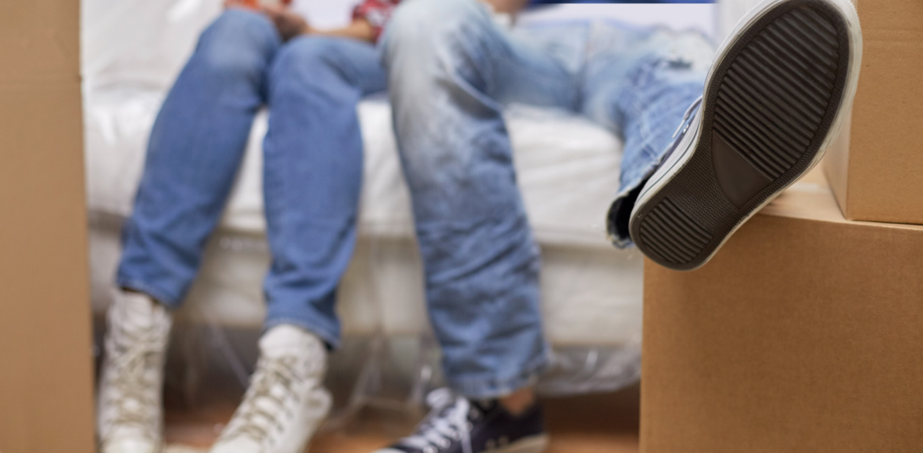 Home owners - having a tea break